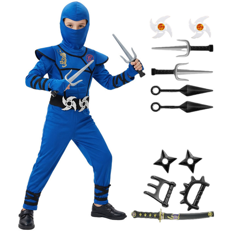 Kids Toys Japan - Black and Blue Ninja Costume for