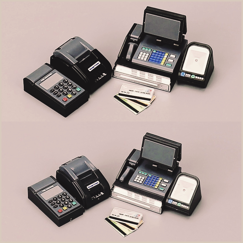 Toy Cash Register - 1Set Mini Cash Register Card Machine