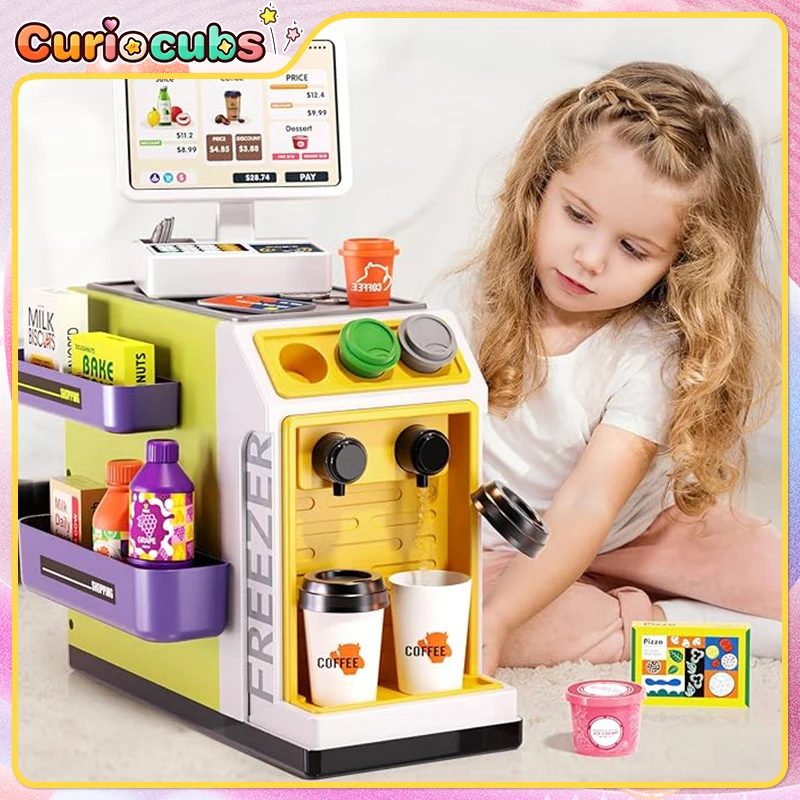 Toy Cash Register - Mini Supermarket Cash Register Simulation Shopping
