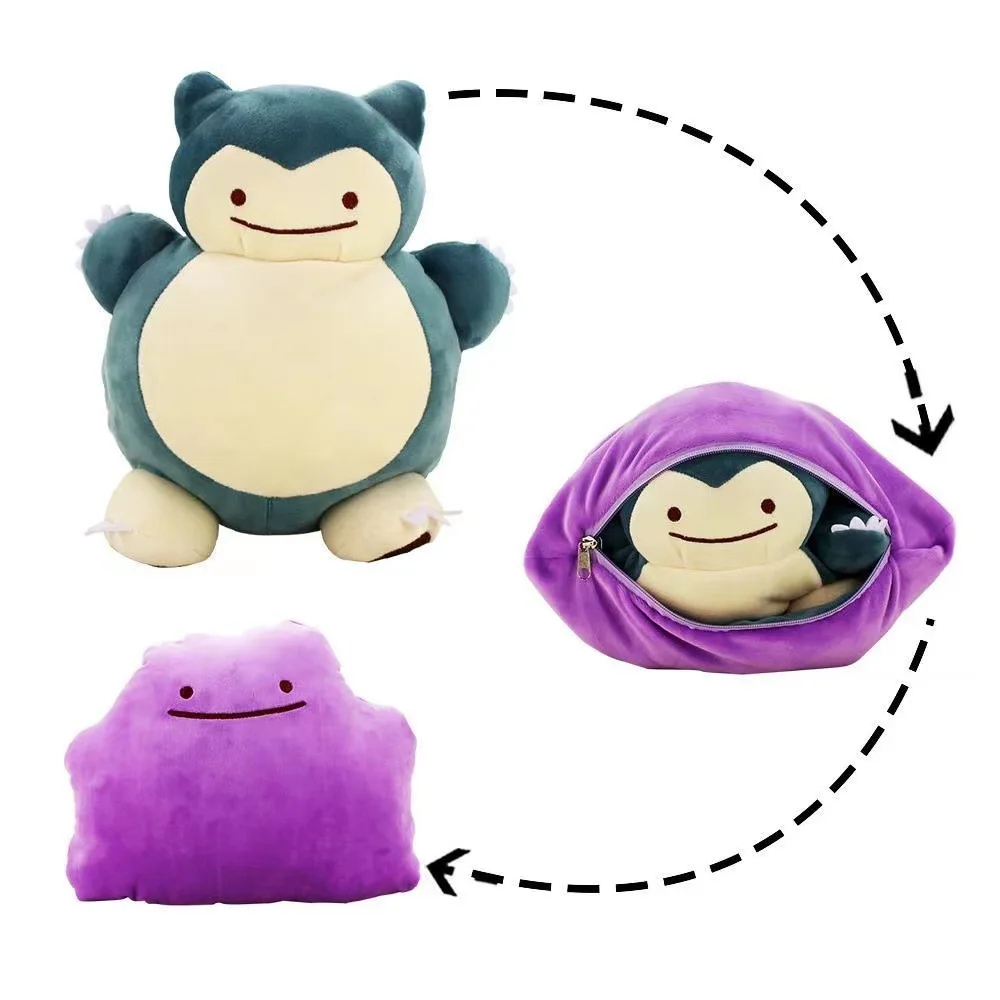 Kids Toys Japan - 20cm Pokemon Anime Reversible Pillow Cushion