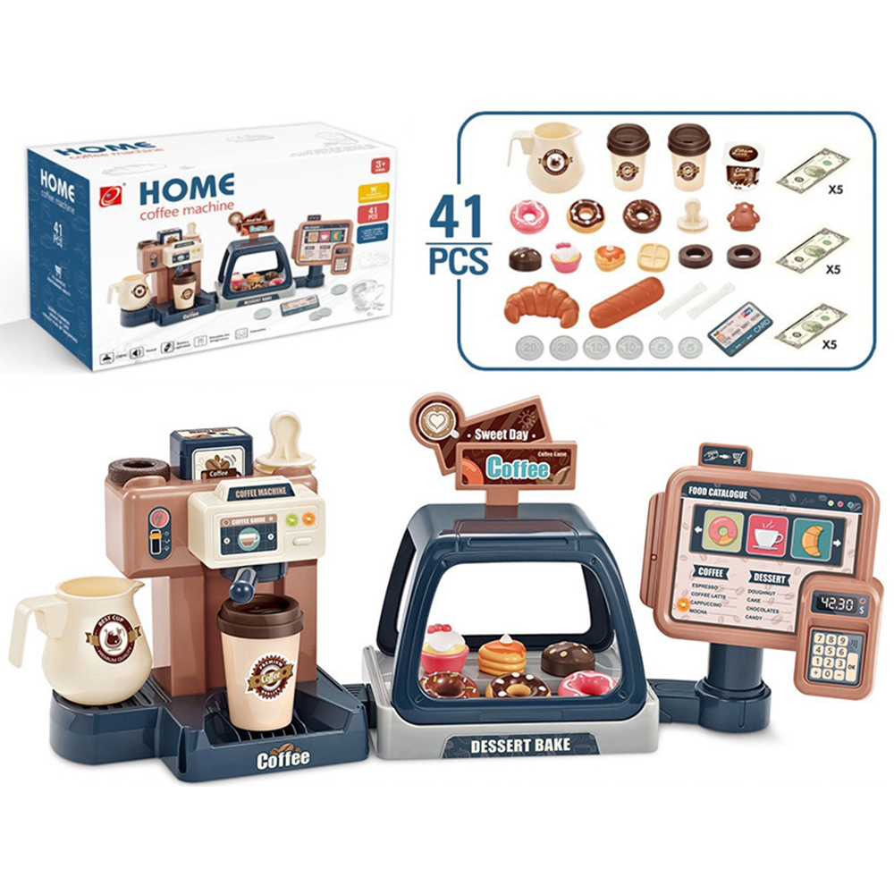 Toy Cash Register - 3 In 1 Coffee Machine Toy