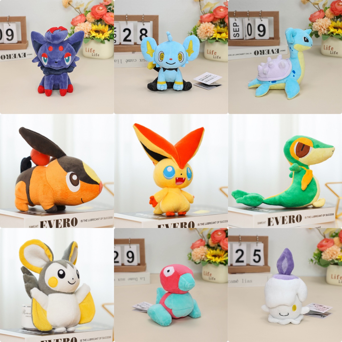 Kids Toys Japan - Pokemon Plush Dolls Zorua Shinx Lapras