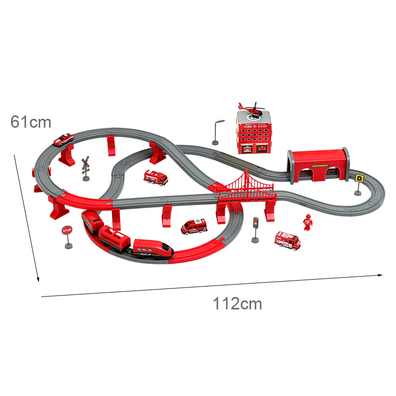 DIY Red Plastic Train Track Se - Kids Toys Brand review and price