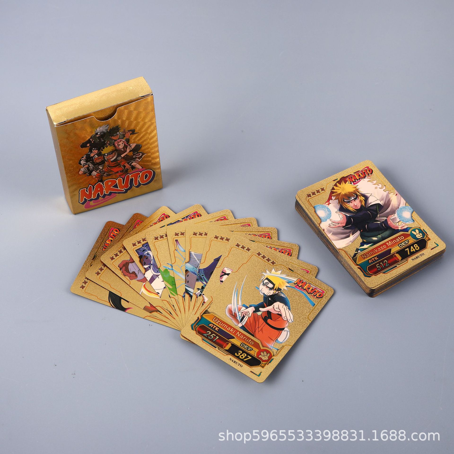 55pcs Naruto Card Gold English - Kids Toys Japan review and price