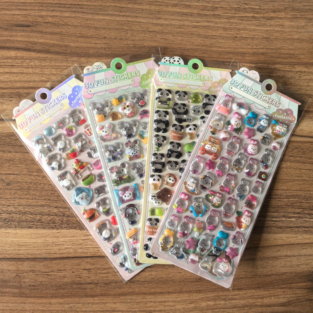 4Pcs 3D Embossed Crystal Anima - Kids Toys Stores review and price