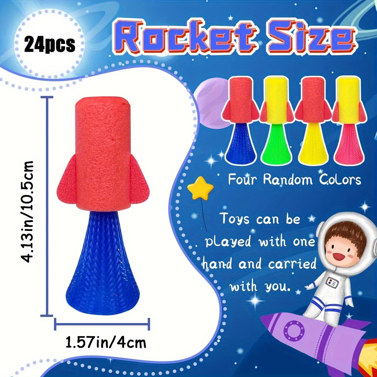 12/24Pcs Jumping Spring Rocket - Kids Toys Jumping Poppers review and price