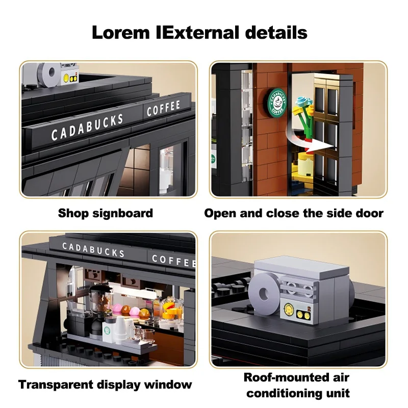 City 768Pcs Coffee Shop House  - Kids Toys Stores review and price