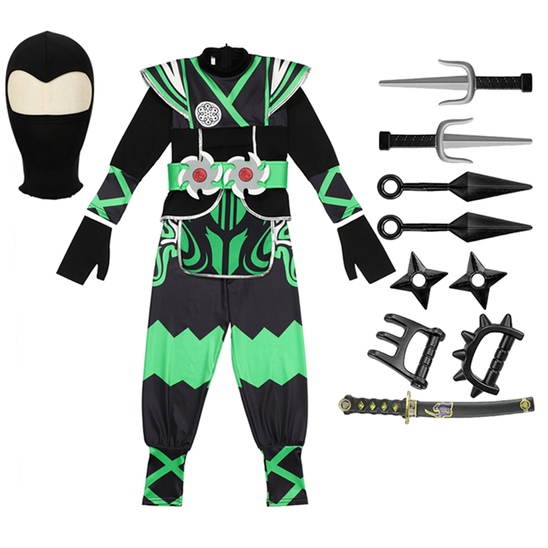 Green Ninja Costume for Kids w - Kids Toys Japan review and price