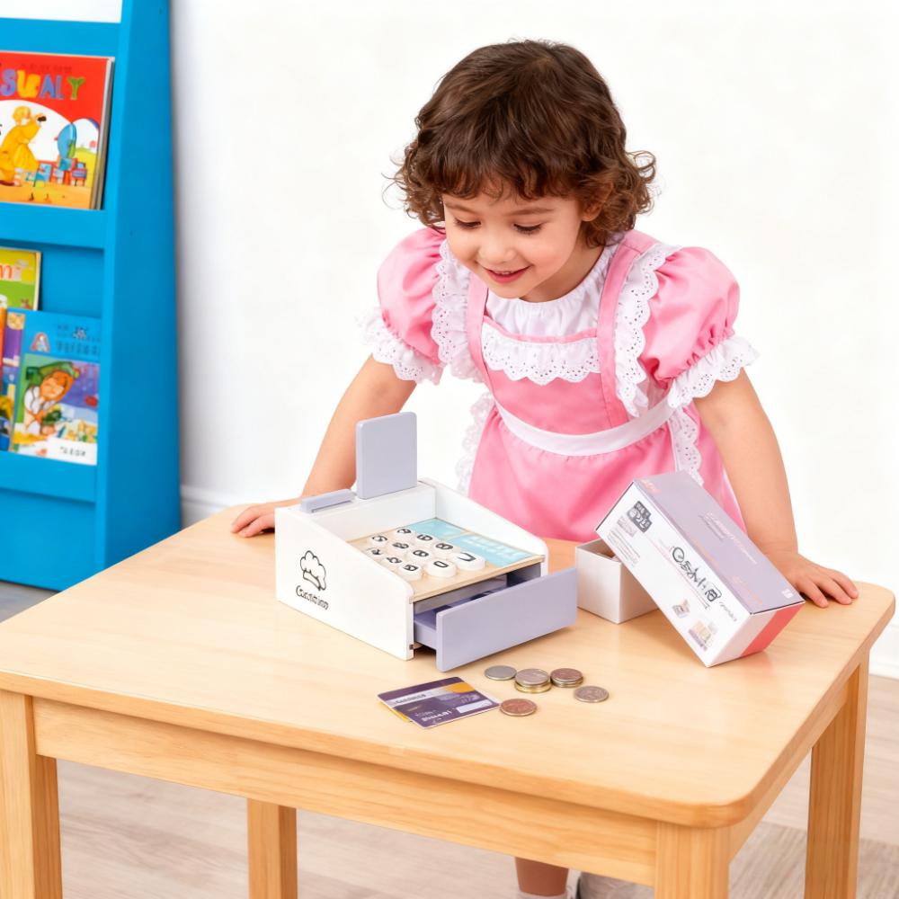 Wooden Kids Cash Register Pret - Toy Cash Register review and price