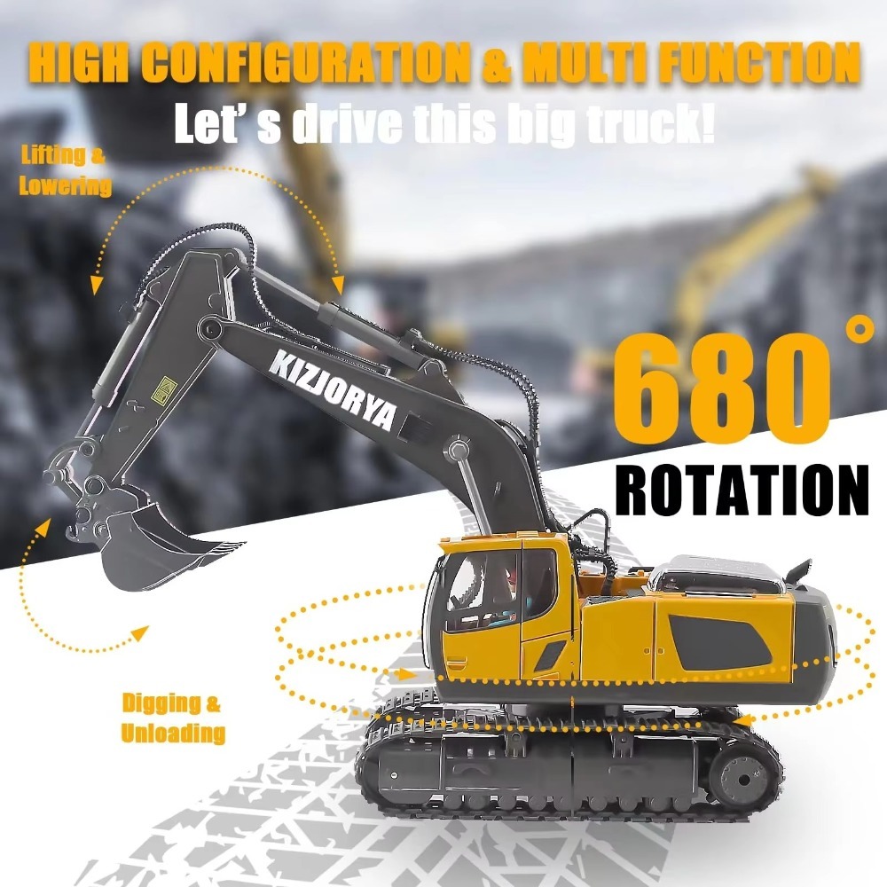 2.4G Remote Control Excavator  - Kids Toys Channel review and price