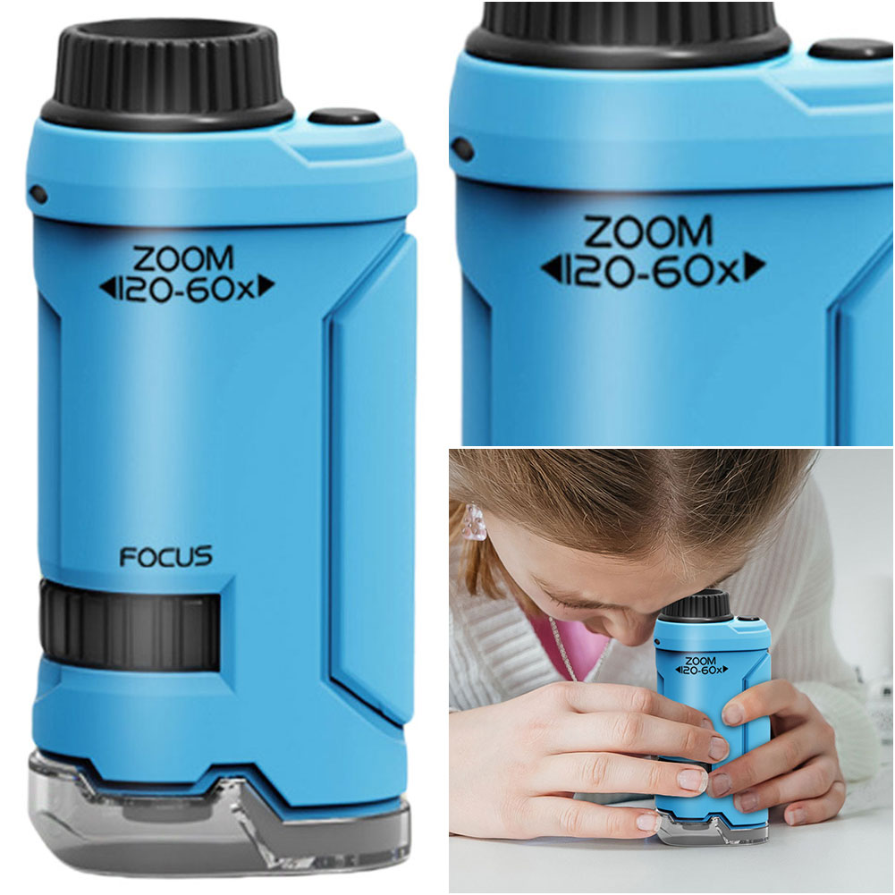 New 60x-120x Handheld Microsco - Microscope Kids Science review and price
