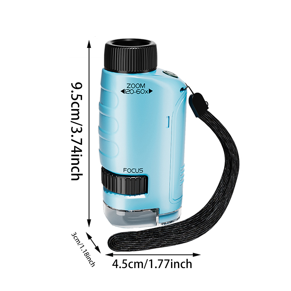 Portable 60x - 120x Handheld M - Microscope Kids Science review and price