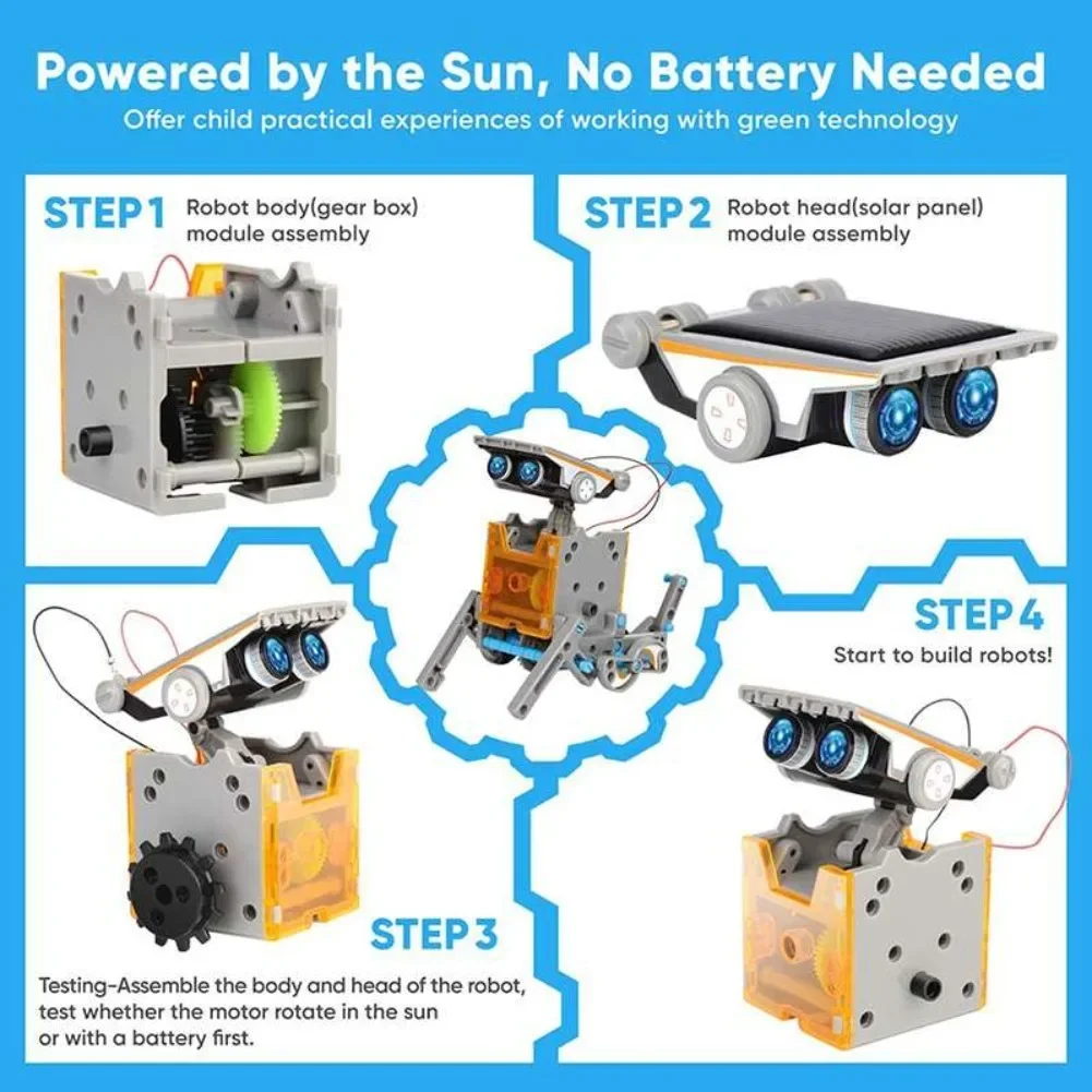 13 in 1 Solar Powered Robot Sc - Kids Toys Lego review and price