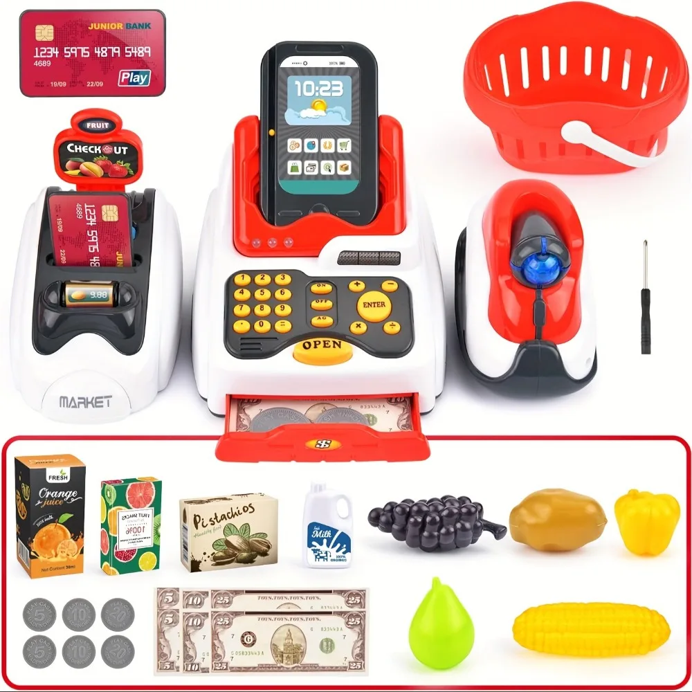 33PCS Toy Cash Register for Ki - Toy Cash Register review and price